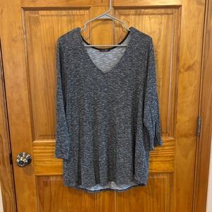 Papermoon Heathered Charcoal V-Neck Tunic